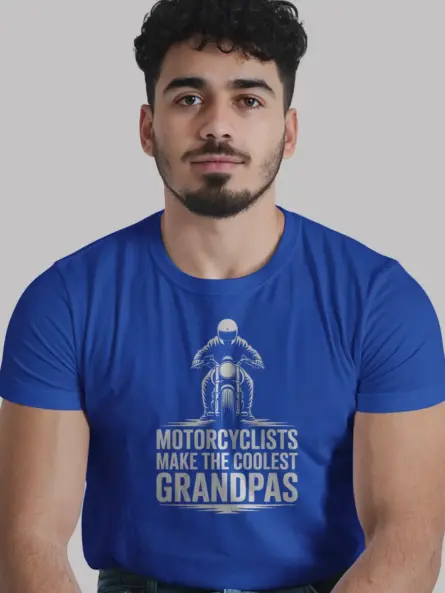 Cool Biker Grandpa T-Shirt – Vintage Motorcycle Tee for Grandfathers - Image 12