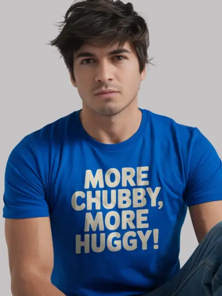 Body Positive Chubby Huggy T-Shirt – Plus Size Self Love Tee - Image 12