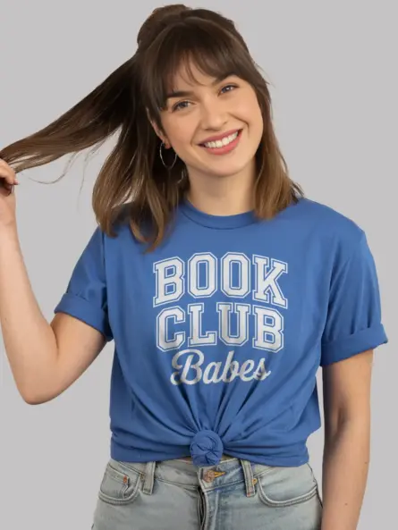 Book Club Babes T-Shirt – Retro Collegiate Tee for Readers - Image 12