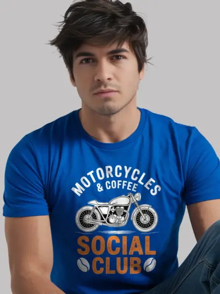 Bold Cafe Racer T-Shirt for Biker Coffee Lovers – Vintage Club Vibes - Image 12