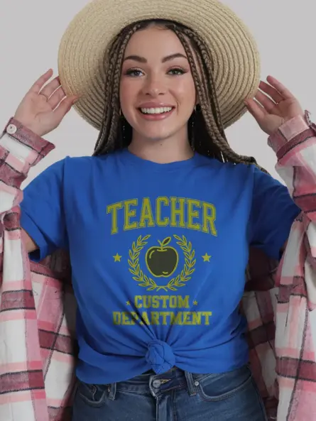 Custom Teacher Shirt – Vintage Collegiate Department Top - Image 12