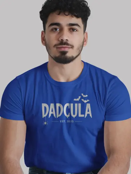 Royal blue est 2025 spooky dad shirt for halloween events