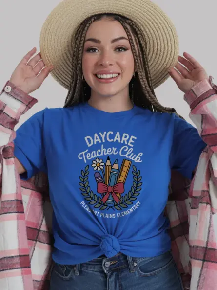 Daycare Teacher Shirt – Cute Club Spirit Laurel Wreath Tee - Image 12