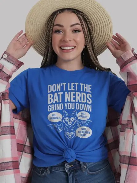 Funny Bat Nerd T-Shirt – “Don’t Let the Bat Nerds” Design - Image 12