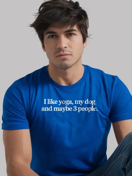 Funny Yoga Dog T-Shirt – Sarcastic Pet Lover Introvert Humor - Image 12
