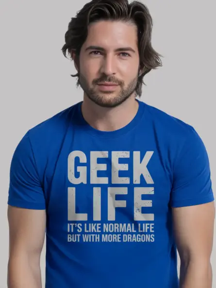Geek Life Dragon T-Shirt for Nerds - Image 11