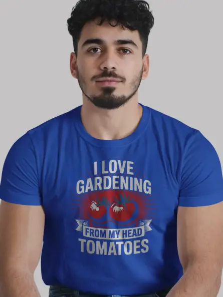 I Love Gardening From My Head Tomatoes T-Shirt - Image 11