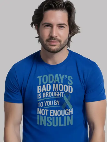 Insulin T Shirt – Bold Funny “Not Enough Insulin” Mood Tee for Diabetics - Image 3