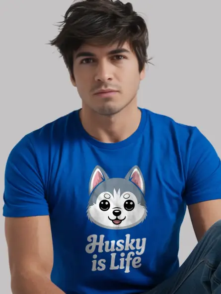 Kawaii Husky T-Shirt – Cute Chibi Dog Life Tee for Anime Fans - Image 11
