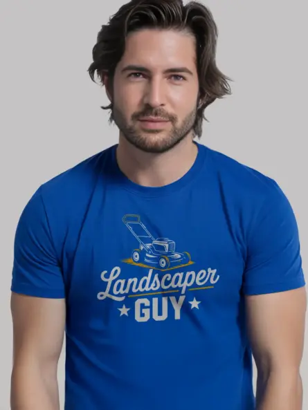 Lawn Mower Dad Shirt – Vintage Landscaper Guy Graphic Tee for Men - Image 11