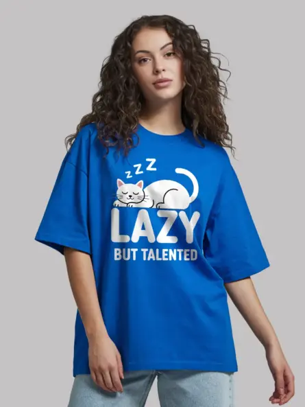 Lazy Cat Shirt – Funny & Minimalist Gift for Creative Students - Image 12
