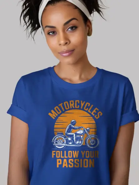 Epic Motorcycle Passion T-Shirt – Vintage Sunset Biker Design - Image 12
