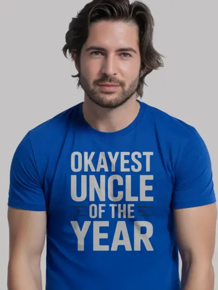 Funny Okayest Uncle T-Shirt Gift for Men - Image 12