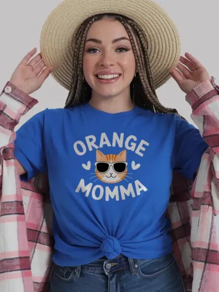 Orange Tabby Cat Mom Shirt – Cute Cat Mom Gift - Image 9