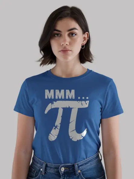 Bold Pi Symbol Shirt with Distressed Math Style for STEM Fans - Image 12