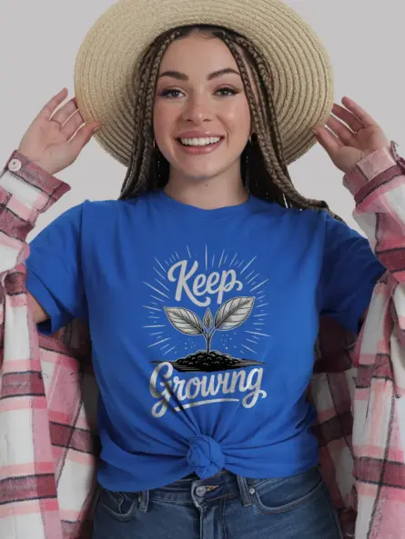 Keep Growing Plant Lover Inspirational T-Shirt - Image 12