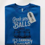 Royal Blue mason jar canning humor shirt design