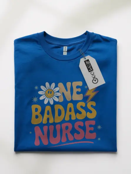 royal-blue-front-underestimate-me-retro-one-badass-nurse-tee-front-view