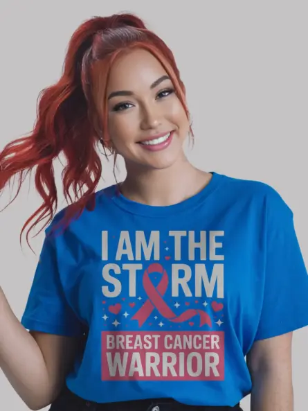Empowering Breast Cancer Warrior Shirt – I Am The Storm Tee for Survivors - Image 11