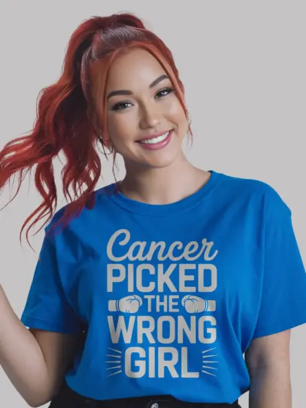 Cancer Picked the Wrong Girl Shirt – Bold Survivor Fighter Tee - Image 11
