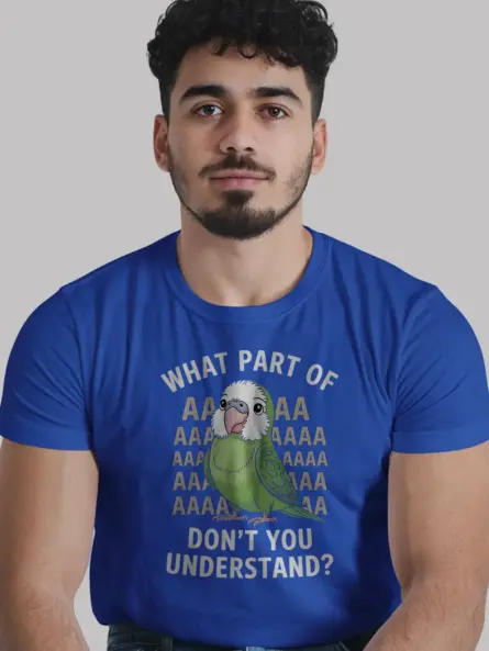 Cute Parakeet T Shirt – Funny Bird Lover Tee with Cartoon Design - Image 12