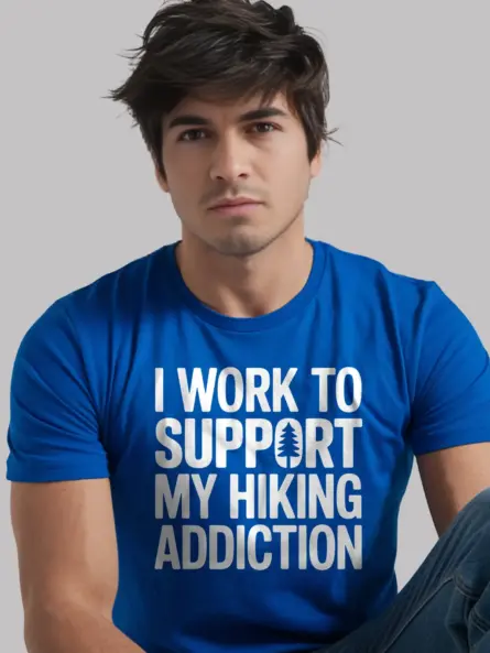 Hiking Addict Shirt – Funny Trail Obsession Tee for Workers - Image 3