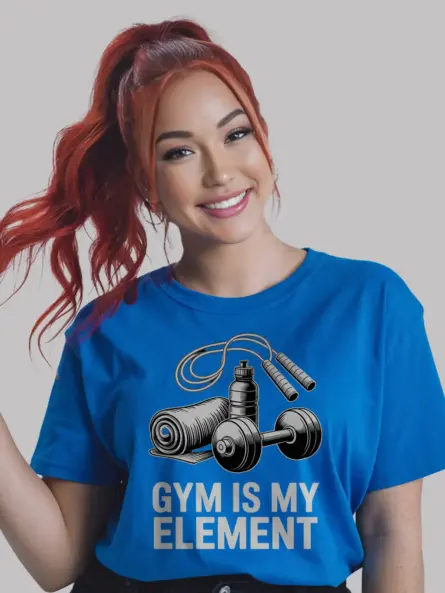 Bold Minimalist Gym Shirt – “Gym Is My Element” Fitness Tee for Motivated Athletes - Image 12