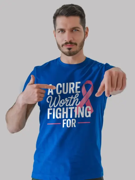 A Cure Worth Fighting For Shirt – Bold Pink Ribbon Awareness Tee - Image 11