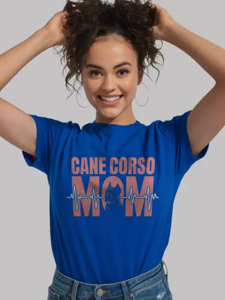 Cane Corso Mom Shirt – Bold Heartbeat Dog Breed Graphic Tee - Image 12