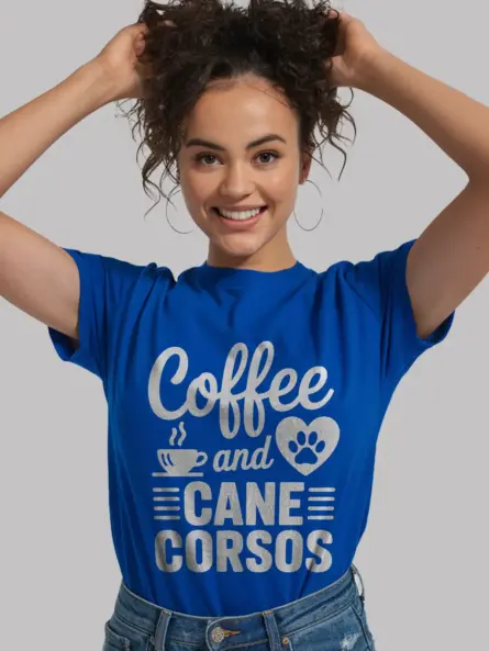 Coffee and Cane Corso T-Shirt – Bold Gift for Dog Lovers - Image 11