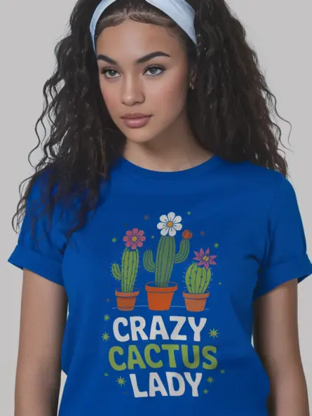 Crazy Cactus Lady T-Shirt - Image 11