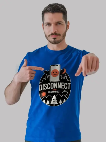 Disconnect and Reconnect T-Shirt for Digital Detox - Image 12