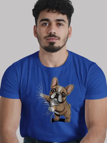 French Bulldog Shirt – Cute Cartoon Dog Lover Graphic Tee - Image 11