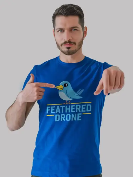 Funny Bird Drone T-Shirt for Tech Enthusiasts - Image 9