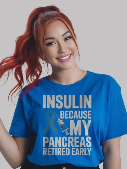 Funny Diabetes T Shirt – Bold Pancreas Retired Early Tee - Image 9