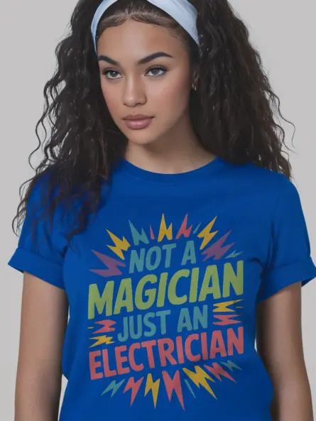 Funny Electrician T-Shirt Gift for Tradesmen - Image 3