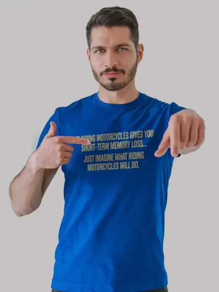 Hilarious Funny Motorcycle Shirt – Memory Loss Rider Humor Tee - Image 12