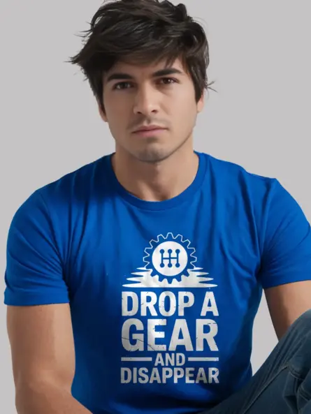 Gear Shift Car Enthusiast T-Shirt – Drop a Gear and Disappear - Image 12
