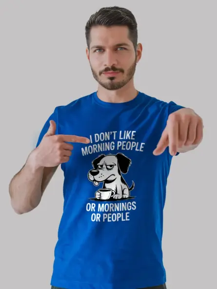 Grumpy Dog Coffee T-Shirt – Funny Anti-Morning Tee for Introverts - Image 12