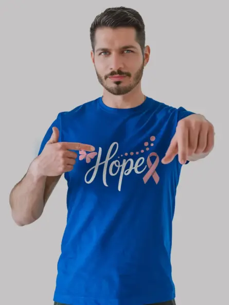 Hope Breast Cancer Shirt – Elegant Butterfly Ribbon Tee - Image 11