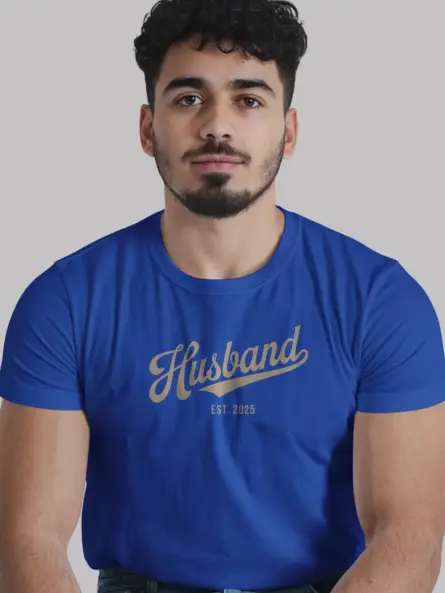 Hubby Est 2025 Shirt – Romantic Wedding Gift for New Husbands - Image 9