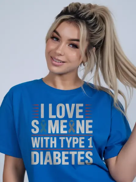 I Love Someone With Type 1 Diabetes Shirt – Bold Awareness Tee - Image 9