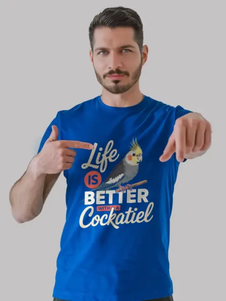 Life Is Better With a Cockatiel T-Shirt – Cute Graphic Tee for Bird Lovers - Image 9