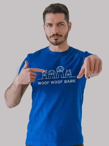 Minimalist Dog T-Shirt – Woof Woof Bark Tee for Pet Lovers - Image 12