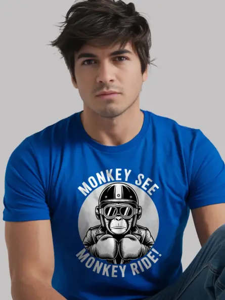Powerful Monkey Biker T-Shirt – Ride Wild in Gritty Style - Image 12