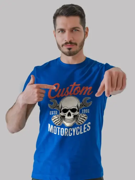 Bold Motorcycle Quote T-Shirt – Vintage Skull Wrench Garage Club Graphic - Image 12