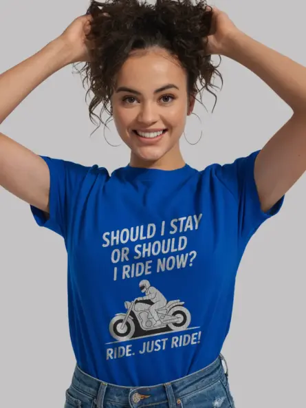 Minimalist Motorcycle Ride T-Shirt – Just Ride with Purpose - Image 12