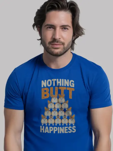 Nothing Butt Happiness Shirt – Vintage Funny Corgi Meme Tee - Image 11