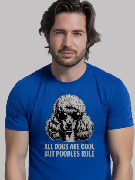 Bold Poodle Sunglasses Shirt – Funny Dog Lover Graphic Tee - Image 14