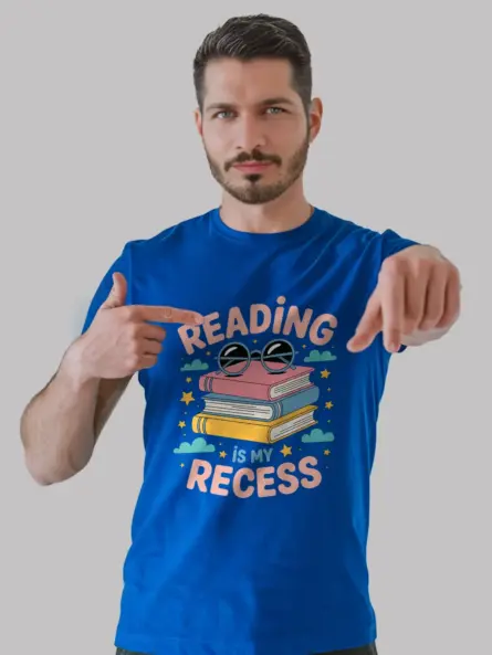 Reading T Shirt – Fun Reading Is My Recess Tee for Kids and Teachers - Image 12